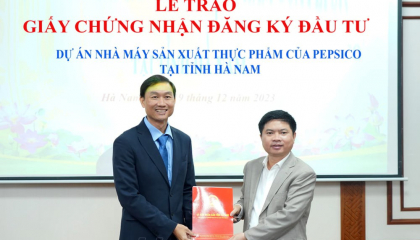 PepsiCo dự kiến hoàn thành nhà máy thực phẩm mới trong năm 2025