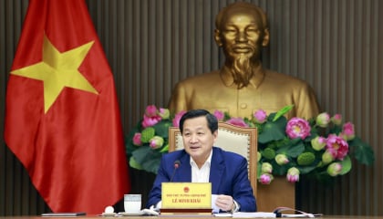 Phó Thủ tướng Lê Minh Khái họp về đề án cơ cấu lại TKV và SCIC
