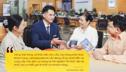 Lienvietpostbank: 15 năm chinh phục khách hàng