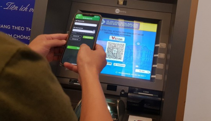 Chính thức rút tiền liên ngân hàng tại ATM bằng quét mã VietQR