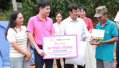 Báo Dân Việt cùng Quỹ Vì Tầm Vóc Việt, LG chung tay tái thiết cuộc sống cho người dân Yên Bái sau lũ