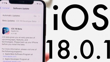 Apple bất ngờ tung ra iOS 18.0.1 cho người dùng iPhone