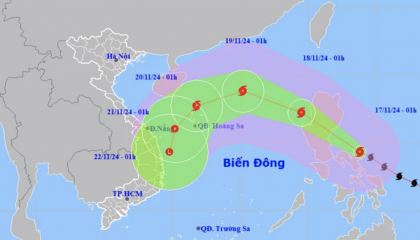 Siêu bão Man-yi giật cấp 15 sẽ vào Biển Đông đêm nay