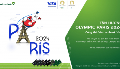 Nhận chuyến đi Pháp 5 ngày 4 đêm xem Olympic 2024 cùng thẻ Vietcombank Visa
