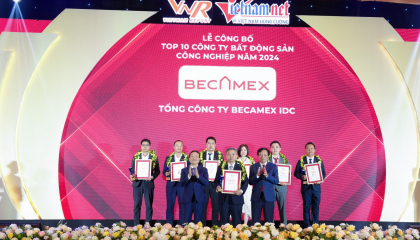 Becamex IDC 4 lần liên tiếp là công ty bất động sản công nghiệp uy tín nhất Việt Nam