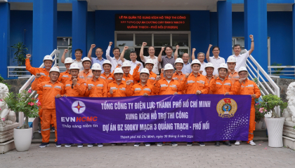 Hơn 150 cán bộ EVNHCMC lên đường tiếp sức thi công dự án Đường dây 500kV mạch 3 Quảng Trạch – Phối Nối