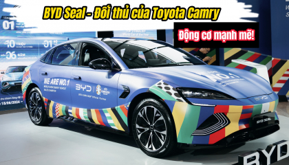 Cận cảnh xe Trung Quốc BYD Seal tại Việt Nam đấu Toyota Camry, động cơ là điểm nhấn