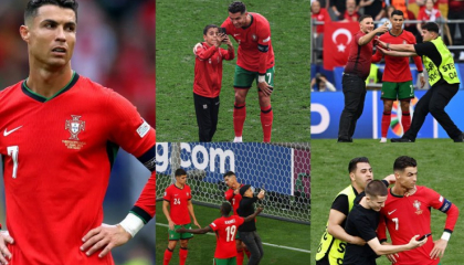 6 fan cuồng lao xuống sân làm Ronaldo lo sợ, UEFA điều tra khẩn