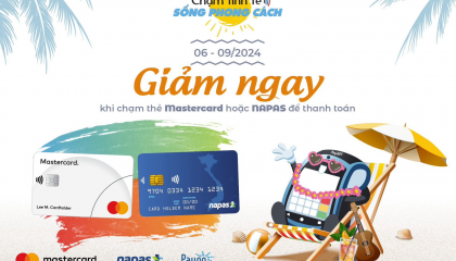 Napas và Mastercard triển khai chiến dịch khuyến mại toàn quốc, đẩy mạnh thanh toán không tiếp xúc