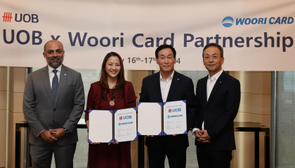 Ngân hàng UOB Singapore và Woori Card của Hàn Quốc công bố quan hệ đối tác tiên phong về thẻ đối ứng