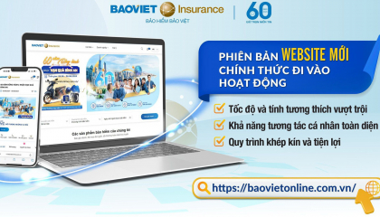 Bảo hiểm Bảo Việt chính thức triển khai giao diện website mới