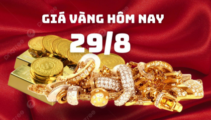 Giá vàng hôm nay 29/8: Vàng nhẫn tăng kỷ lục