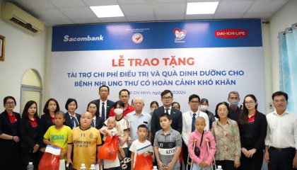 Sacombank, Dai-ichi Life Việt Nam tiếp tục hành trình thiện nguyện 
