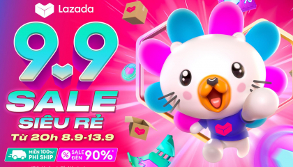 Ngày đôi 9/9 Lazada chơi lớn giảm đến 90% trong lễ hội mua sắm 'Sale siêu rẻ'