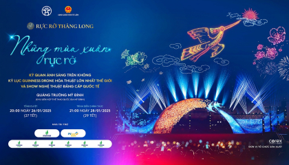 Petrovietnam và PVcomBank lần thứ hai đồng hành cùng TP. Hà Nội tổ chức trình diễn ánh sáng nghệ thuật “Rực rỡ Thăng Long”