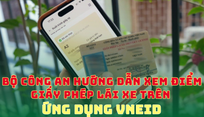 Cách kiểm tra số điểm giấy phép lái xe trên ứng dụng VNeID từ tháng 1/2025