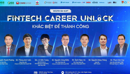 Workshop Fintech Career Unlock Sân chơi thực chiến cho giới trẻ đam mê Fintech