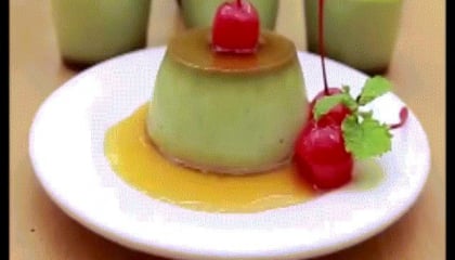 Tuyệt chiêu làm bánh flan trà xanh hút hồn các tín đồ matcha