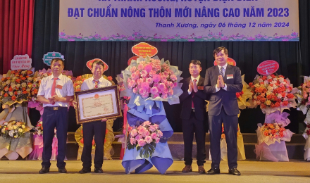 Xã Thanh Xương hoàn thành 19/19 tiêu chí nông thôn mới nâng cao