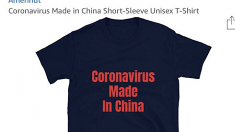 Khẩu hiệu 'Coronavirus made in China' trên sản phẩm của Amazon gây phẫn nộ