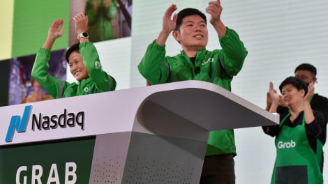Cổ phiếu Grab giảm mạnh sau thương vụ Spac lớn nhất thế giới
