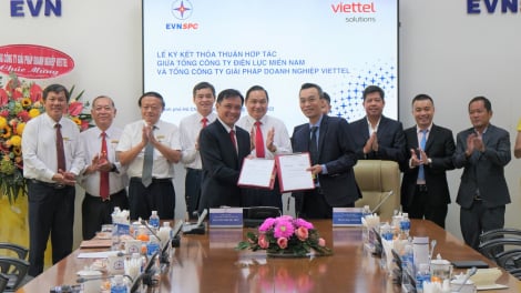 Viettel và EVN SPC bắt tay hợp tác thúc đẩy quá trình chuyển đổi số cho ngành Điện tại miền Nam