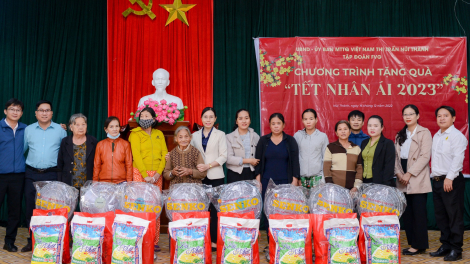 FVG trao quà “Tết nhân ái” cho các hộ gia đình có hoàn cảnh khó khăn tại Quảng Nam