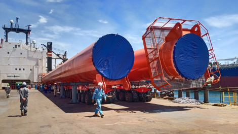Trungnam SMC vận chuyển thành công kiện hàng siêu khủng với trọng lượng lên đến 2,461 tấn