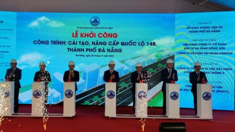 Liên danh Đông Sơn - Cienco4 thi công gói thầu gần 500 tại dự án nâng cấp quốc lộ 14B