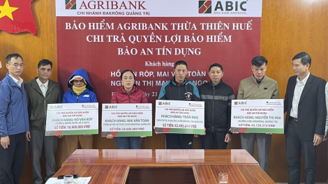 Quảng Trị: ABIC chi trả hơn 230 triệu đồng bảo hiểm Bảo an tín dụng cho khách hàng