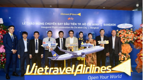 Vietravel Airlines khai trương đường bay TP Hồ Chí Minh - Bangkok