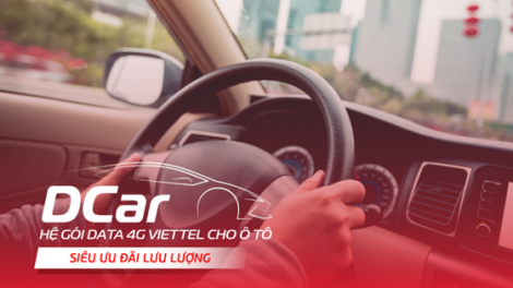 Viettel cung cấp gói 4G chuyên biệt cho ô tô DCar 