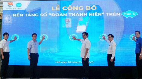 TT-Huế: Ra mắt nền tảng số 'Đoàn thanh niên” trên ứng dụng Hue-S với nhiều tiện ích 