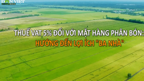 Video: Làm rõ lợi ích 'ba nhà' nếu áp thuế GTGT cho phân bón