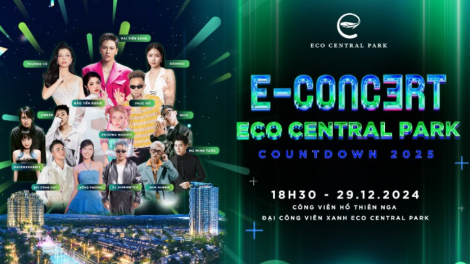 Eco Central Park Countdown 2025: Soái ca Mai Tiến Dũng hiện diện