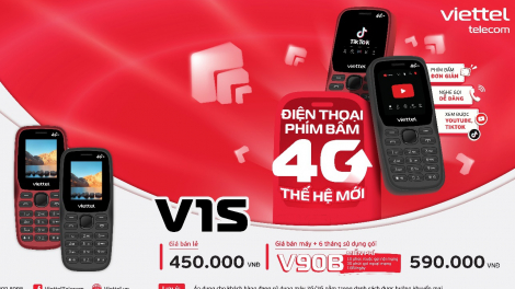 Viettel ra mắt điện thoại 4G V1S có tính năng đặc biệt giá chỉ từ 590.000đ