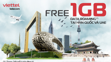 Nghỉ lễ 2/9, Viettel tặng Data Roaming miễn phí cho khách hàng đi Hàn Quốc, UAE