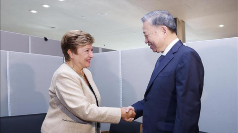 Tổng Bí thư, Chủ tịch nước Tô Lâm tiếp Tổng Giám đốc IMF và lãnh đạo các nước