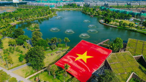 Công viên xanh Eco Central Park thu hút hơn 20.000 du khách dịp nghỉ lễ 2/9