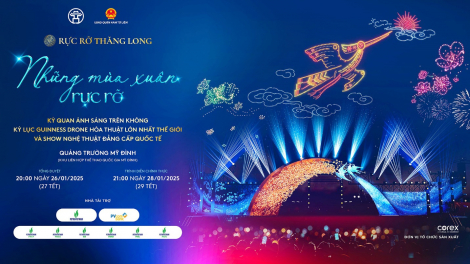 Petrovietnam và PVcomBank lần thứ hai đồng hành cùng TP. Hà Nội tổ chức trình diễn ánh sáng nghệ thuật “Rực rỡ Thăng Long”