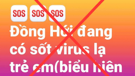 Xử phạt người đăng tin thất thiệt 'sốt virus lạ' ở trẻ em