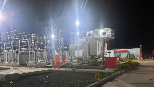 Đóng điện thành công Trạm biến áp 110kV Hoa Lư đảm bảo cung cấp điện cho người dân