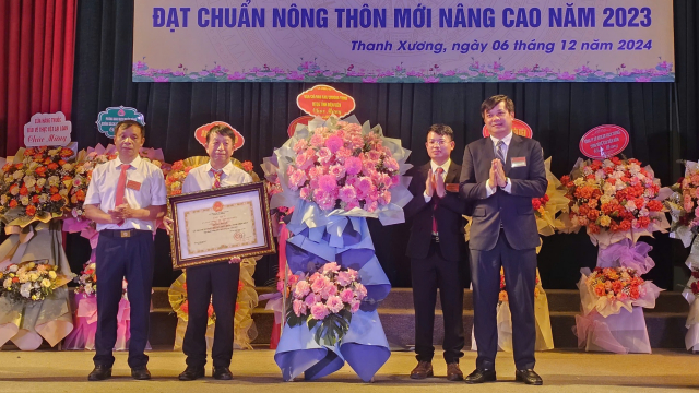 Xã Thanh Xương hoàn thành 19/19 tiêu chí nông thôn mới nâng cao