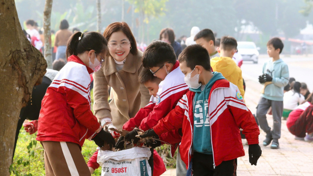 Học sinh Lào Cai trải nghiệm 'tiết học xanh'