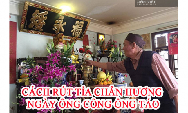 Cách rút tỉa chân hương ngày ông Công ông Táo