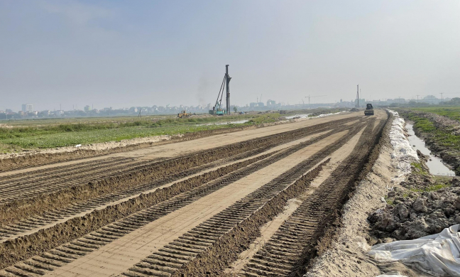 Tiến độ giải phóng mặt bằng đường Vành đai 4 ở huyện Thường Tín ra sao?