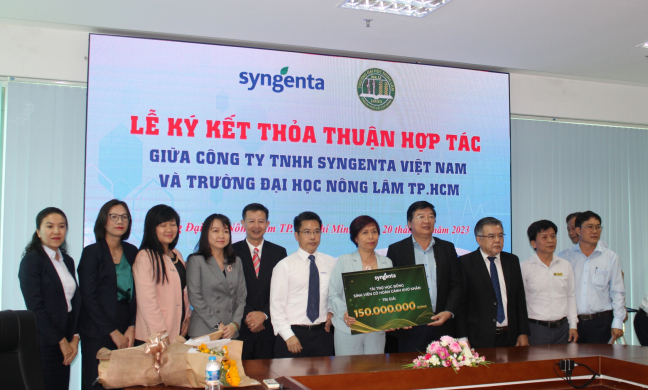 Syngenta Việt Nam ký kết hợp tác với Trường ĐH Nông Lâm TP.HCM trên 3 lĩnh vực