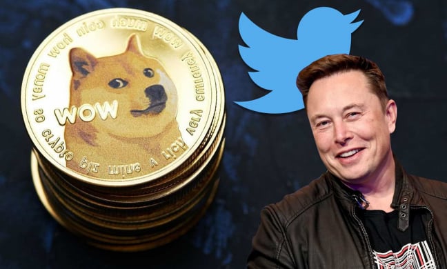 Dogecoin tăng vọt sau khi Elon Musk thay thế logo chú chim xanh Twitter bằng Shiba Inu