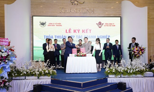 Công ty CP Bình Điền- MeKong và Vinacafe ký kết thỏa thuận hợp tác thúc đẩy phát triển sản xuất cà phê bền vững
