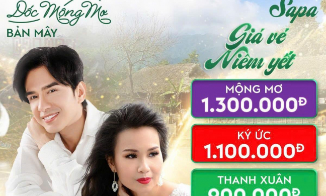 Đan Trường và Cẩm Ly ‘nối lại tình xưa’ trong đêm nhạc Dốc mộng mơ tại Bản Mây, Fansipan ngày 1/9